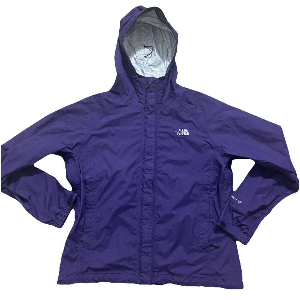 The North Face Venture Jacket Women’s Medium Purple Hyvent DT Hooded Rain